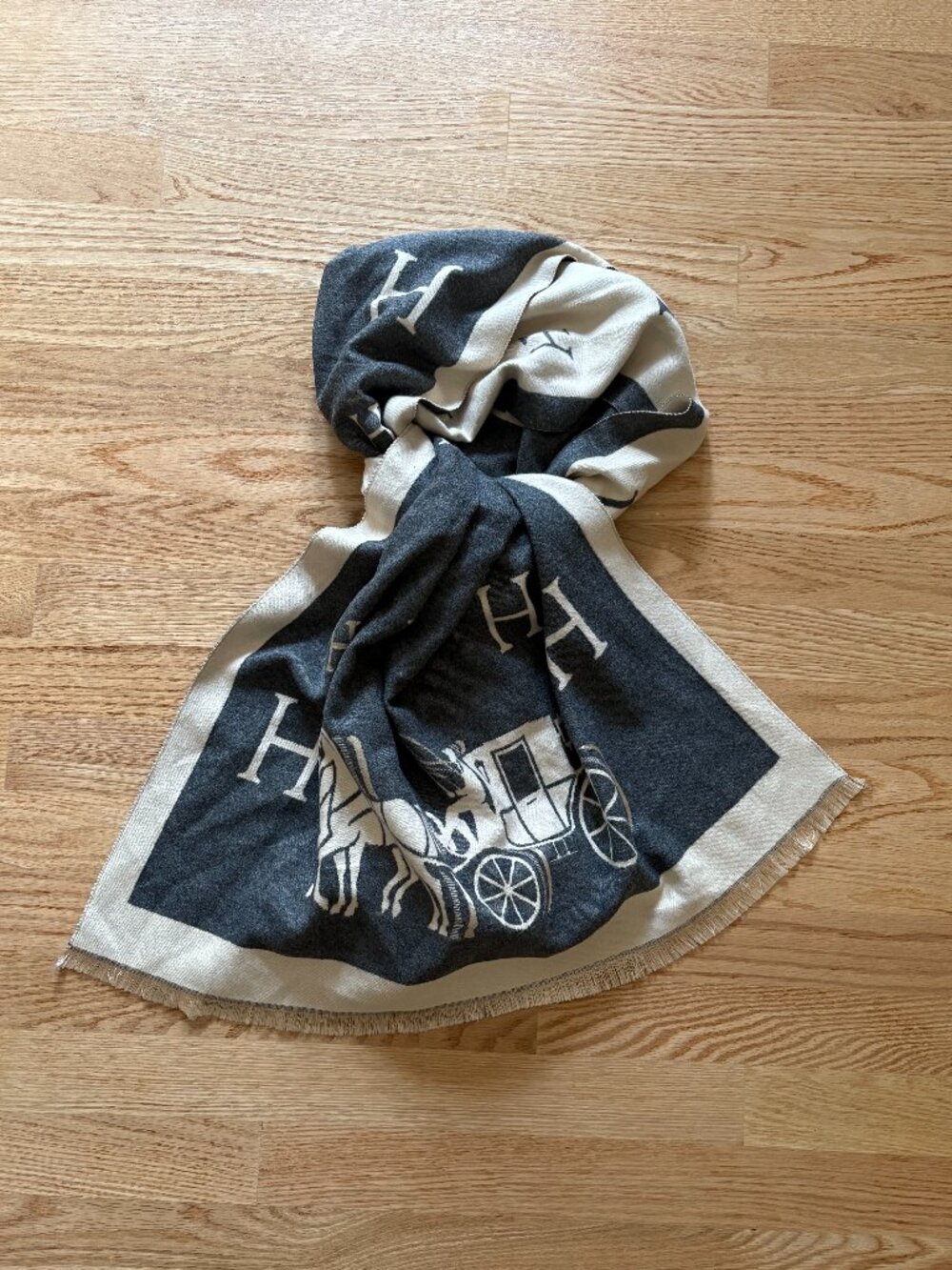 H Horse & Carriage Luxury Pashmina Silky Shawl Wrap